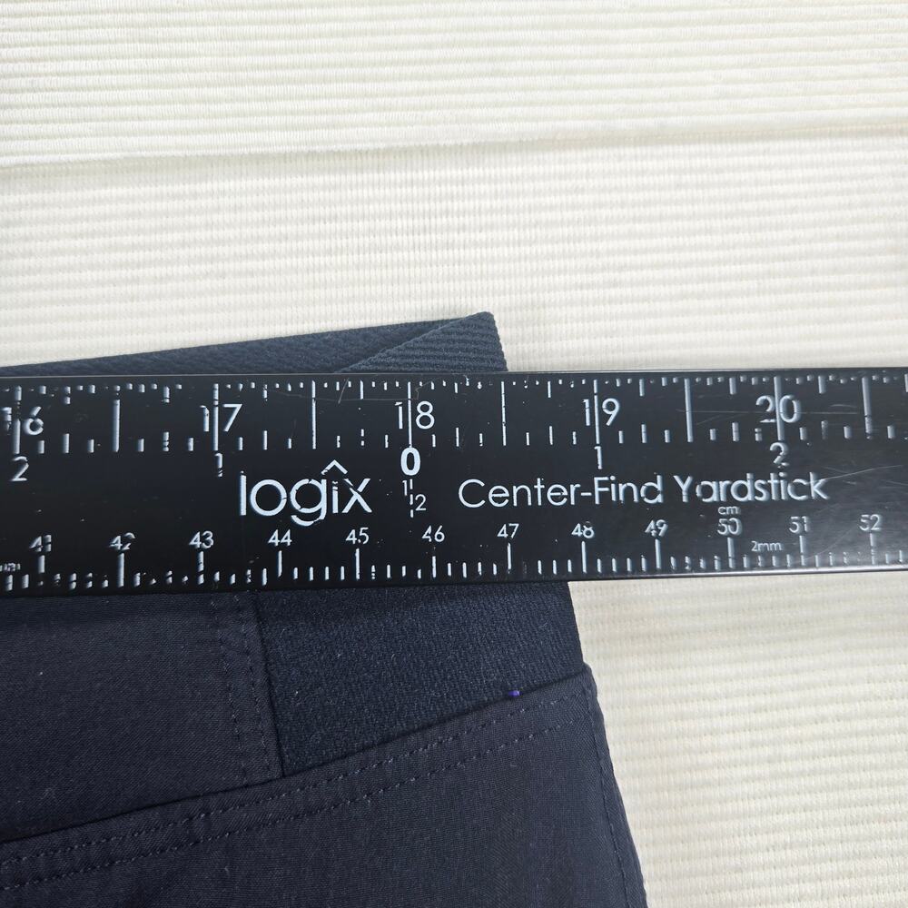 Athleta Mid Rise Brooklyn Ankle Pants in Navy Blue Women's Size 16 - Picture 3 of 6